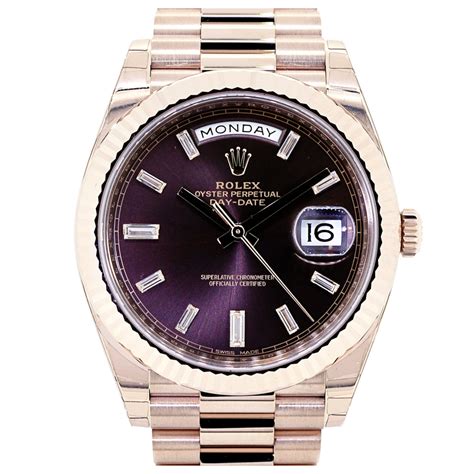 rolex 40 markers|Rolex day date 40 everose gold.